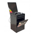 Blueflame Cooker C5031E - B  50x50cm 3gas burners and 1 electric plate with electric oven, black in color