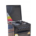 Blueflame Cooker C5022E - B  50x50cm 2 electric plates and 2 gas burners with electric oven black in color