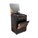 BlueFlame Cooker S6031EP-BC 60x60cm 3 gas burners and 1 electric plate
