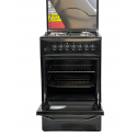 Blueflame Cooker C5031E - B  50x50cm 3gas burners and 1 electric plate with electric oven, black in color