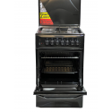 Blueflame Cooker C5022E - B  50x50cm 2 electric plates and 2 gas burners with electric oven black in color