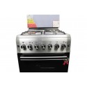 BlueFlame cooker S6031EFRP - L 60x60cm, 3 gas burners and 1electric hot plate with electric oven inox - stainless