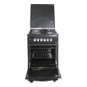 Blueflame Cooker C5022E - B  50x50cm 2 electric plates and 2 gas burners with electric oven black in color
